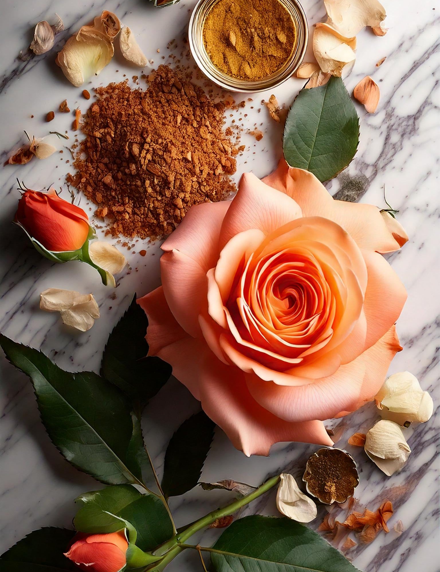 Firefly_Render_Bulgarian_Rose_with_patchouli_and_sandalwood_spread_on_a_marble_table_19095.jpg